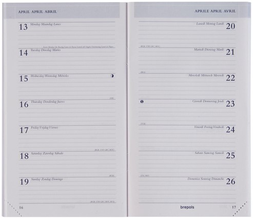 Agendavulling 2024 Brepols Breplan 7dag/1pagina