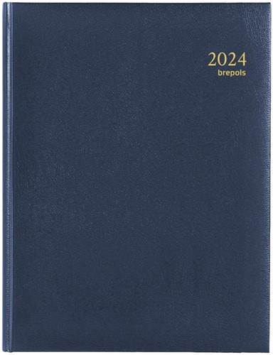 Agenda 2024 Brepols Timing Lima 7dag/2pagina's blauw