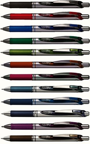 Gelschrijver Pentel Energel BL77 groen 0.4mm-3