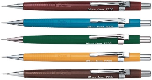 Vulpotlood Pentel P203 2B 0.3mm bruin-3