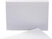 Systeemkaart Aurora 200x125mm lijn met rode koplijn 210gr wit-3