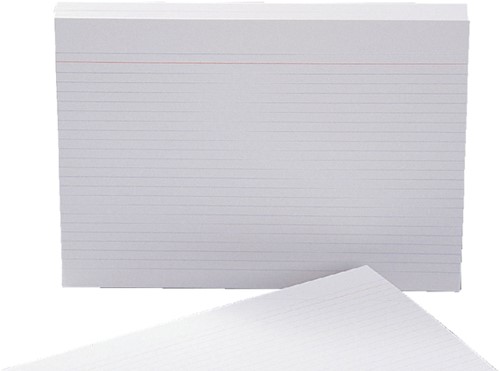 Systeemkaart Aurora 200x150mm lijn met rode koplijn 210gr wit-3
