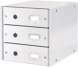Ladenbox Leitz WOW Click & Store 3 laden wit