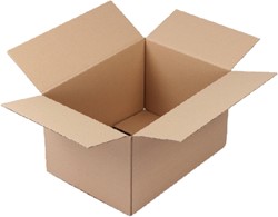 Verzenddoos CleverPack enkelgolf 305x220x250mm bruin 10stuks