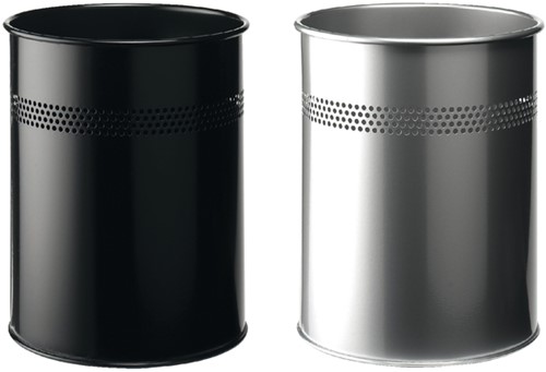 Papierbak Durable 3300-23 15liter 30mm perforatie zilver-2