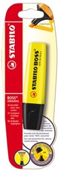 Markeerstift Stabilo Boss geel in blister