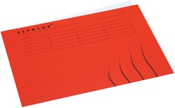 Vouwmap Secolor A4 gelijk 225gr rood