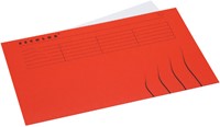 Vouwmap Secolor Folio gelijk 225gr rood