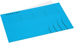 Vouwmap Secolor Folio gelijk 225gr blauw