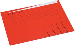 Vouwmap Secolor A4 ongelijk 225gr rood