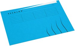 Vouwmap Secolor A4 ongelijk 225gr blauw