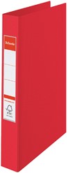 Ringband Esselte Vivida A4 4-rings O-mech 25mm PP rood