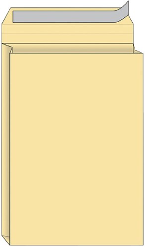 Envelop Quantore monsterzak 230x350x38mm zelfkl creme 125st