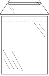 Envelop CleverPack akte A4 220x300mm zelfkl. transp. 50stuks