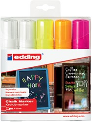 Viltstift edding 4090 window schuin 4-15mm assorti etui à 5 stuks