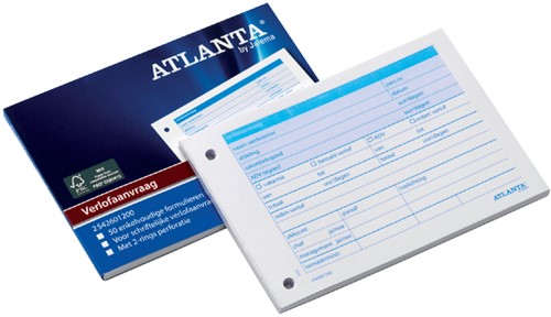Verlofaanvraag Atlanta A6 105x148mm 50vel