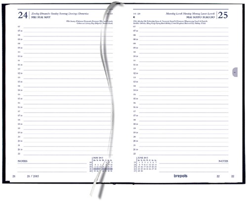 Kantooragenda 2024 Quantore kort 1dag/1pagina zwart
