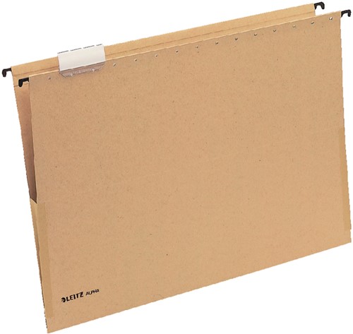 Hangmap Leitz Alpha® A3 met balg V-bodem natuurbruin