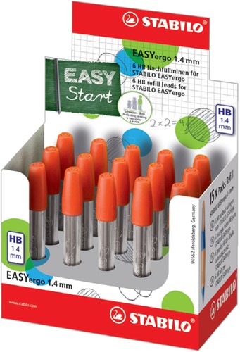 Potloodstift STABILO Easyergo 7880/6 1.4mm HB koker à 6 stuks
