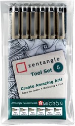 Fineliner Sakura Zentangle tool set 6delig