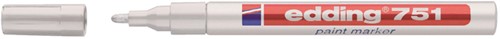 Viltstift edding 751 lakmarker rond 1-2mm wit blister à 1 stuk-2