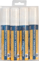 Krijtstift Securit SMA-720 blok wit 7-15mm blister à 4st