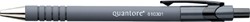 Balpen Quantore rubbergrip drukknop zwart medium