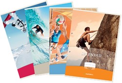 Cursusblok Splendid A4 2-gaats lijn 100vel 70gr