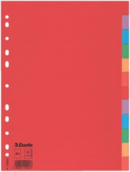 Tabbladen Esselte A4 11R karton 12-delig zonder voorblad