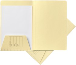 Dossiermap Jalema A4 1 klep 160gr lichtgeel