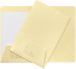Dossiermap Jalema folio 1 klep 160gr lichtgeel