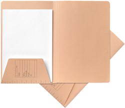 Dossiermap Jalema A4 1 klep 225gr chamois