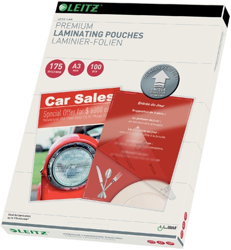 Lamineerhoes Leitz iLAM A3 2x175micron 100stuks