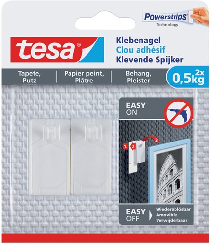 Klevende spijker Tesa behang en pleisterwerk 0.5kg