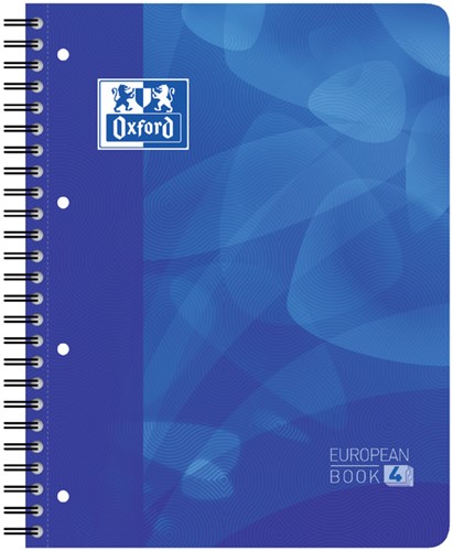 Projectboek Oxford School A4+ 4-gaats lijn 120vel blauw