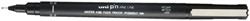 Fineliner Uni-ball Pin 0,2mm zwart