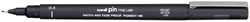 Fineliner Uni-ball Pin 0,4mm zwart