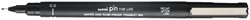 Fineliner Uni-ball Pin 0,5mm zwart