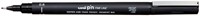 Fineliner Uni-ball Pin 0,6mm zwart