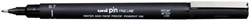 Fineliner Uni-ball Pin 0,7mm zwart
