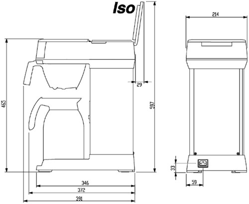 Koffiezetapparaat Bravilor ISO inclusief thermoskan-2