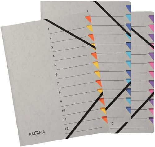 Sorteermap Pagna Easy A4 7 tabs geel/oranje-2