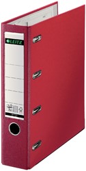 Giro/bank ordner Leitz 1062 met dubbele mechaniek 80mm PP A4 rood