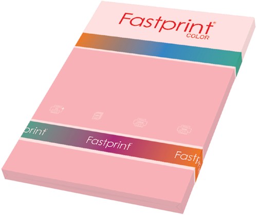 Kopieerpapier Fastprint A4 80gr lichtroze 100vel
