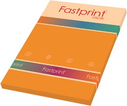 Kopieerpapier Fastprint A4 120gr oranje 100vel