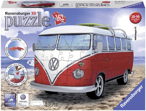 Puzzel Ravensburger Volkswagen bus T1 bulli 3D 162 stuks