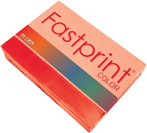 Kopieerpapier Fastprint A4 80gr felrood 500vel