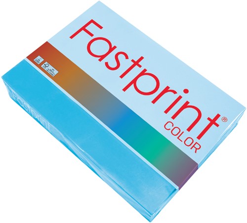 Kopieerpapier Fastprint A4 80gr azuurblauw 500vel