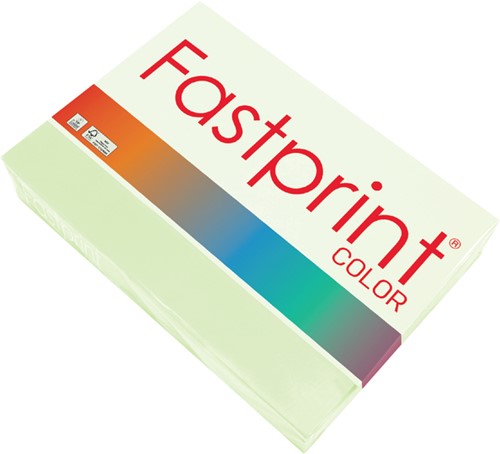 Kopieerpapier Fastprint A4 80gr lichtgroen 500vel