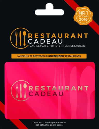 CADEAUKAART LEEG RESTAURANT